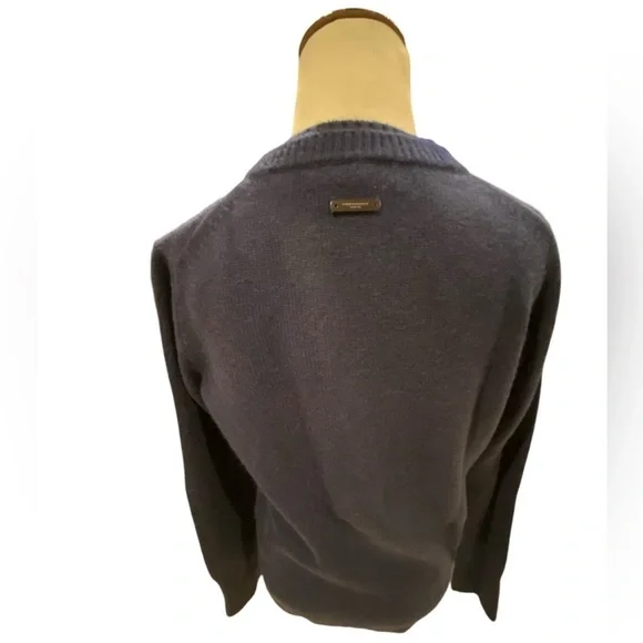 Burberry Navy double crew Neck Sweater — Size L - Picture 2 of 5